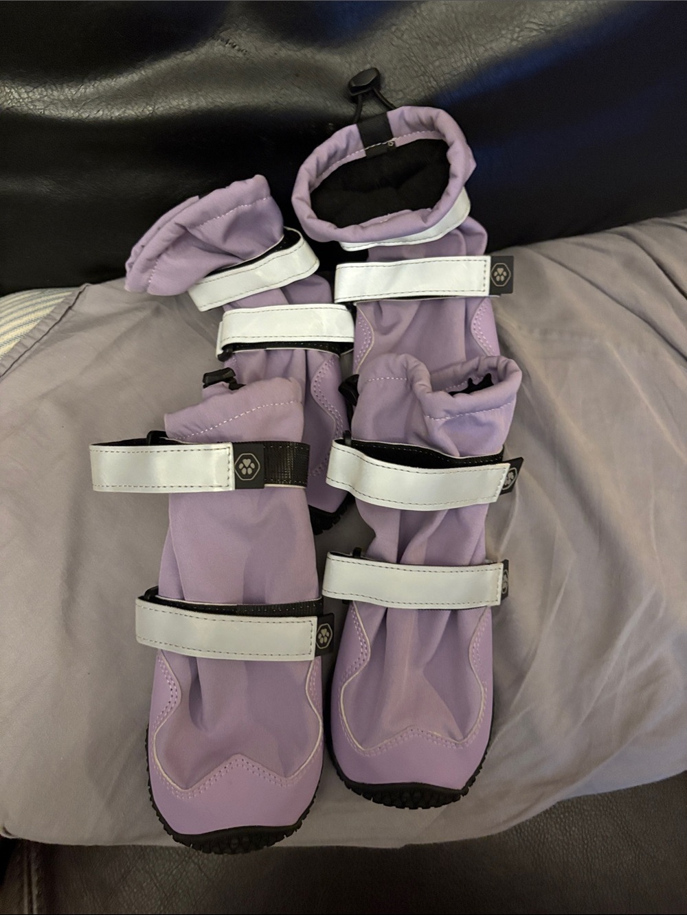 Waterproof Spark Paws Boots Reflective Velcro Straps Sz 8 for Dogs 74-91 Pounds